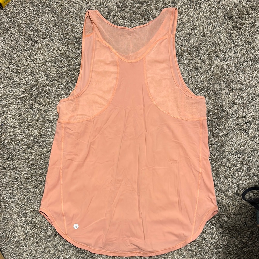 Lululemon Athletica Orange Pink Sleeveless Tank Top